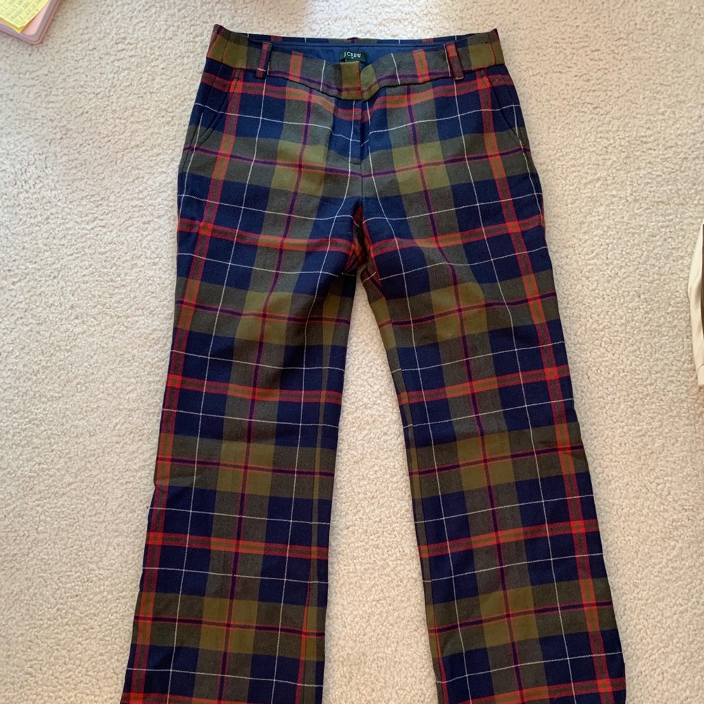 Plaid J Crew Pants